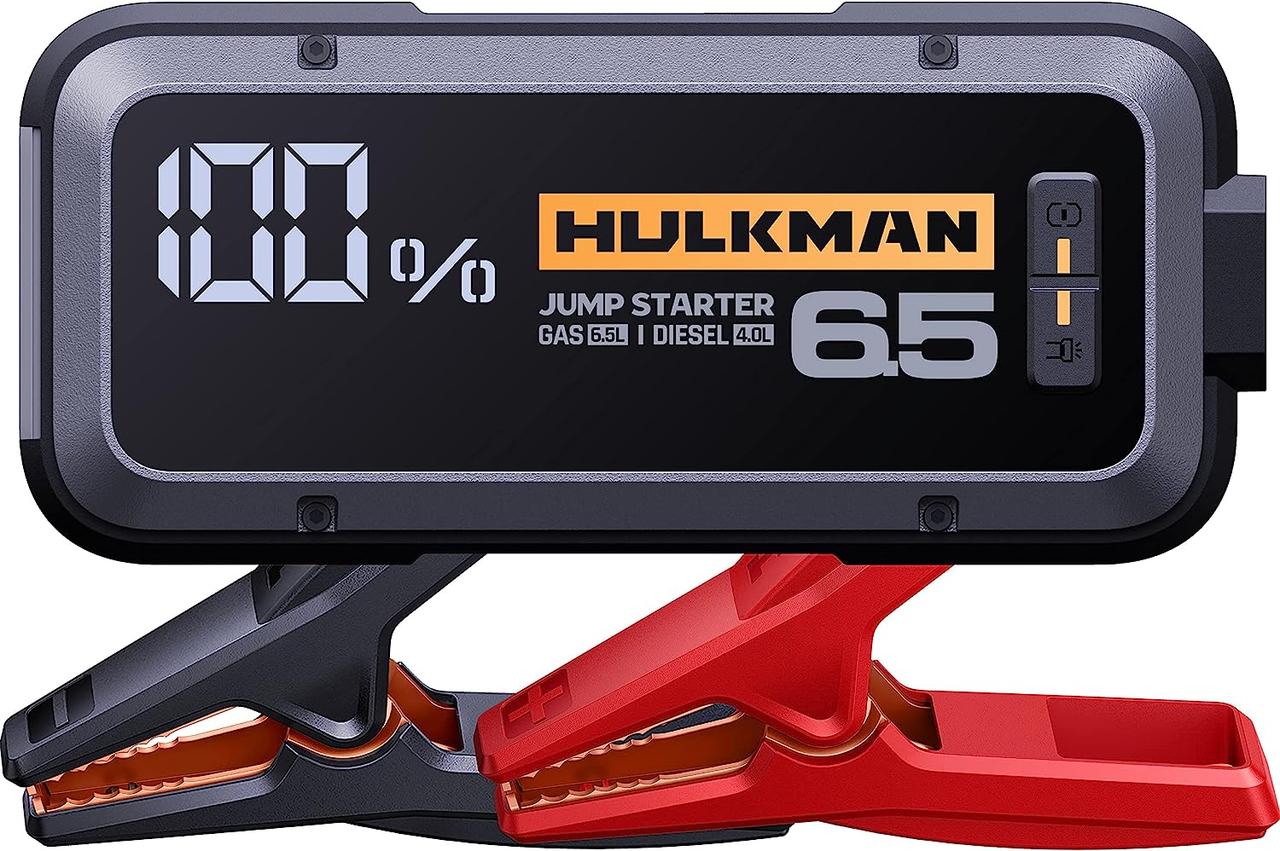 Автомобільний пусковий пристрій HULKMAN Alpha 65 Jump Starter 1200A для бензинових та дизельних двигунів до 6,5 літрів