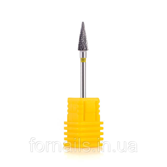 Твердосплавна насадка Конус - 161110050, жовта, фото 1