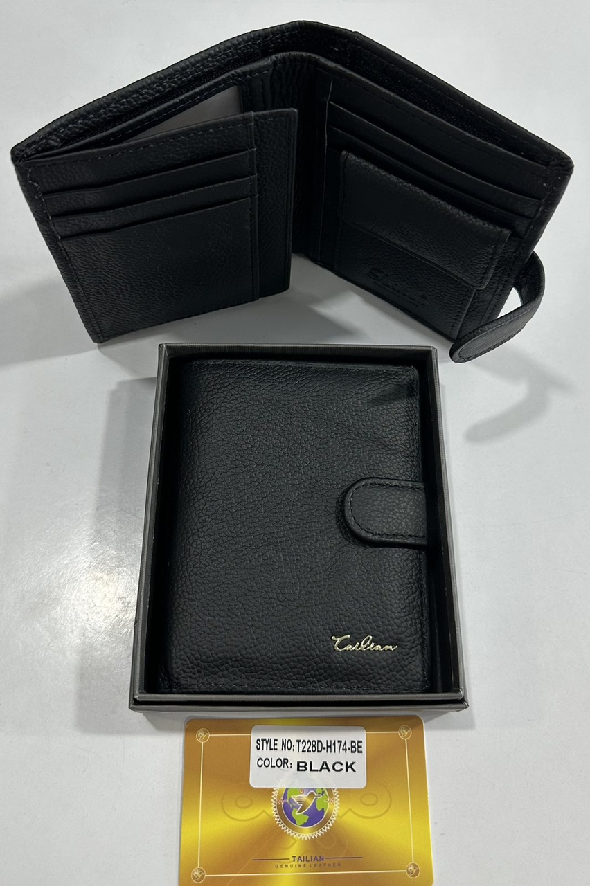 Чоловічий шкіряний гаманець на кнопці TAILIAN (Balisa) оптом/роздріб