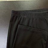 Бриджі велосипедки жіночі стрейч трикотаж збільшеного розміру чорні 3XL, фото 6