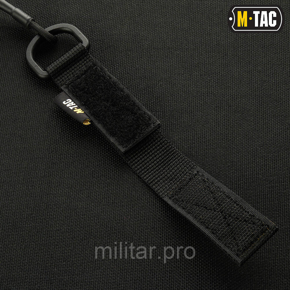 M-Tac шнур страховочный Lite комбинированый с D-кольцом черный - фото 3 - id-p1883614826