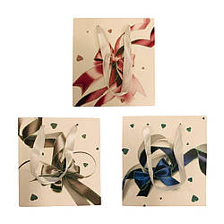 2209 -3SS Пакет подарунковий 14х15х7 см, 3 різновиди