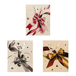 2209-4М Пакет подарунковий 32х10х26 см, 3 різновиди