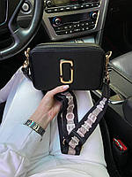 Marc Jacobs Black/Gold Logo 20x12x7 высокое качество женские сумочки и клатчи высокое качество