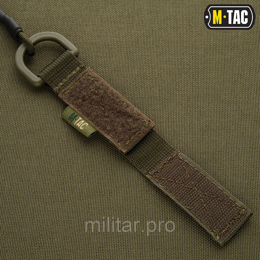 M-Tac шнур страховочный Lite под карабин с D-кольцом олива - фото 3 - id-p1883617461