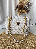 Guess Amara White 25x17x7 высокое качество женские сумочки и клатчи высокое качество