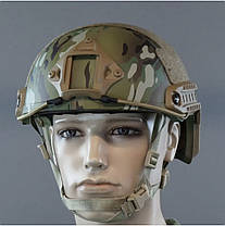 Каска шолом тактичний захист FAST NIJ IIIA Баллістичний шолом мультикам, фото 2