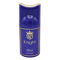 Парфюмерный мужской дезодорант спрей для тела Prive Parfums Knight 250 мл с древесным ароматом