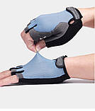 Рукавички без пальців — спортивні, велосипедні, для фітнесу XL, фото 6