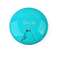 Карманная таблетница Smile 1 неделя 7 ячеек Голубая