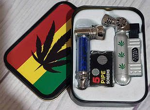 Набір для куріння 3в1 'Legalize ☘️' ZH-9