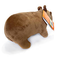 М`яка іграшка Капібара, Водосвинка, Карпінчо, Кепи, Калі юга, коричнева, плюш, Копиця, Україна, 28 см. (00173-6), фото 3