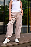 Дитячі штани карго для дівчинки 2478 | на зріст 158-170