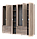 Розпашна Шафа для одягу Doros Гелар комплект Дуб Cонома 2+4 ДСП 232,5х49,5х203,4 (42002118), фото 3
