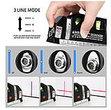 Лазерний рівень нівелір Fixit Laser Level Pro 3 з вбудованою рулеткою та рівнем, фото 5