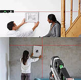 Лазерний рівень нівелір Fixit Laser Level Pro 3 з вбудованою рулеткою та рівнем, фото 7