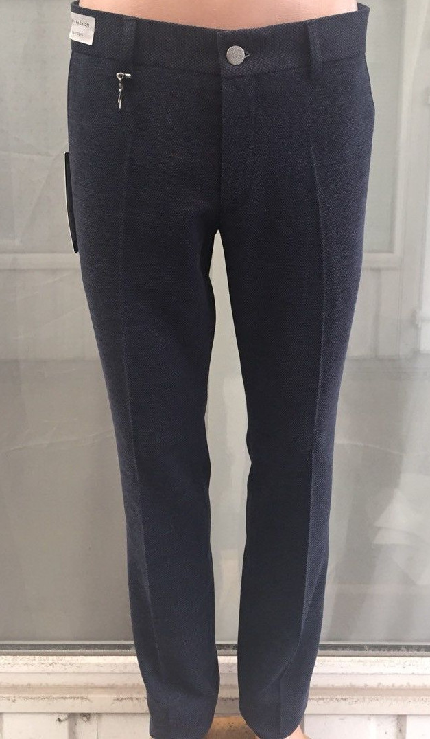 Чоловічі штани slim fit  West-Fashion модель А133 темно-сині, фото 1