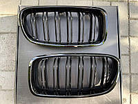 Решетка радиатора BMW F30 тюнинг ноздри стиль M3 (черный глянц)