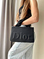 Женская сумка Christian Dior Soft Black Турция текстиль диор черная маленькая