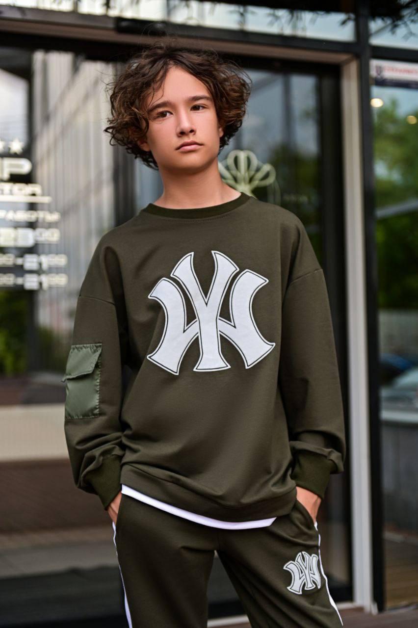 Спортивний костюм для хлопчика двунитка2448, на зріст 140 по 170