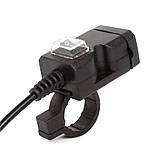 USB зарядка юсб на кермо електросамоката велосипеда мопеда, фото 4