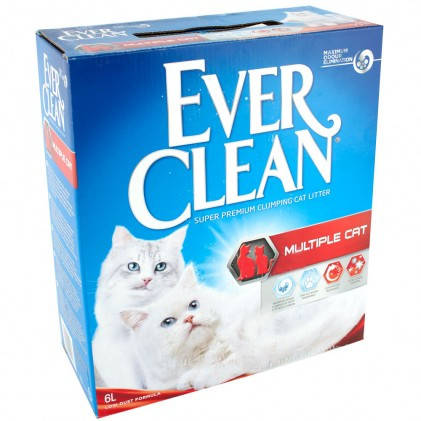 Купить Ever Clean Multiple Cat Комкующийся бентанитовый наполнитель для ...