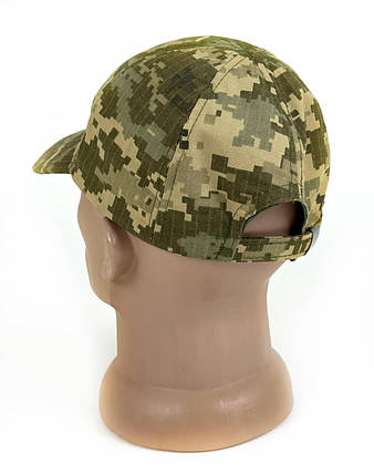 Бейсболка Піксель із липучкою,Чоловіча армійська тактична кепка піксель рип-стоп XL, фото 2
