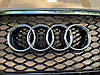 Решітка радіатора Audi A6 C6 (05-11) стиль RS6 (хром рамка), фото 9