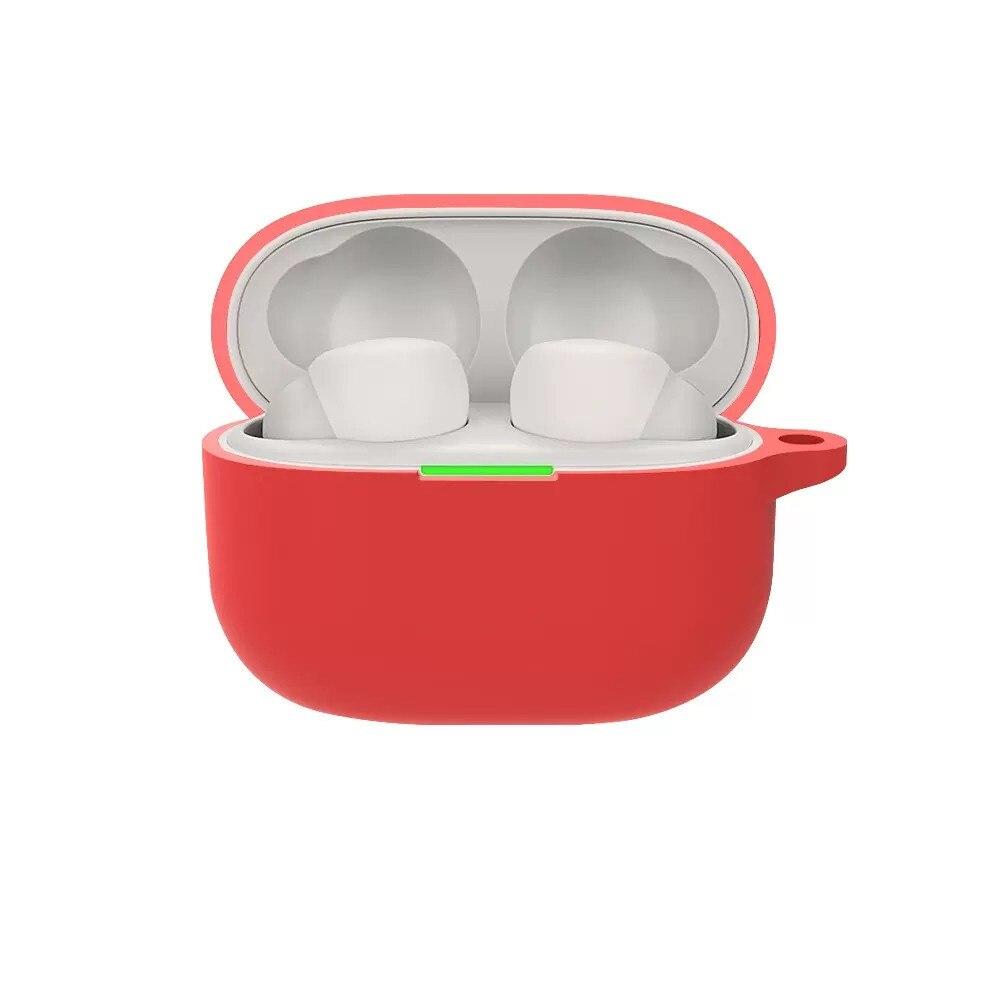 Силіконовий чохол із карабіном для Sony LinkBuds S WF-LS900N червоний