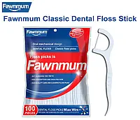 Зубная нить одноразовая палочка FAWNMUM