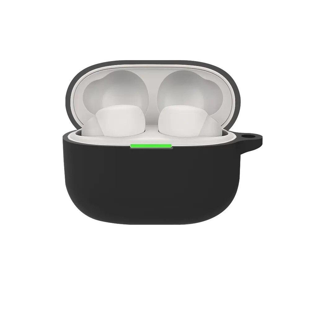 Силіконовий чохол із карабіном для Sony LinkBuds S WF-LS900N чорний