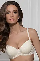 Кружевной бюстгальтер со съемным пуш-апом молочный Muse- Jasmine Lingerie 1201/14