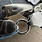 Срібний чоловічий масивний комплект хрест та ланцюжок срібло чорнене 925 проби, фото 8