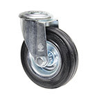 Поворотные колеса для тележек с отверстием под болт "Norma", из черной ...