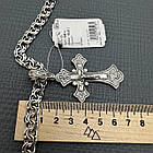 Комплект із чорненого срібла 925 проби хрест та ланцюжок, фото 7