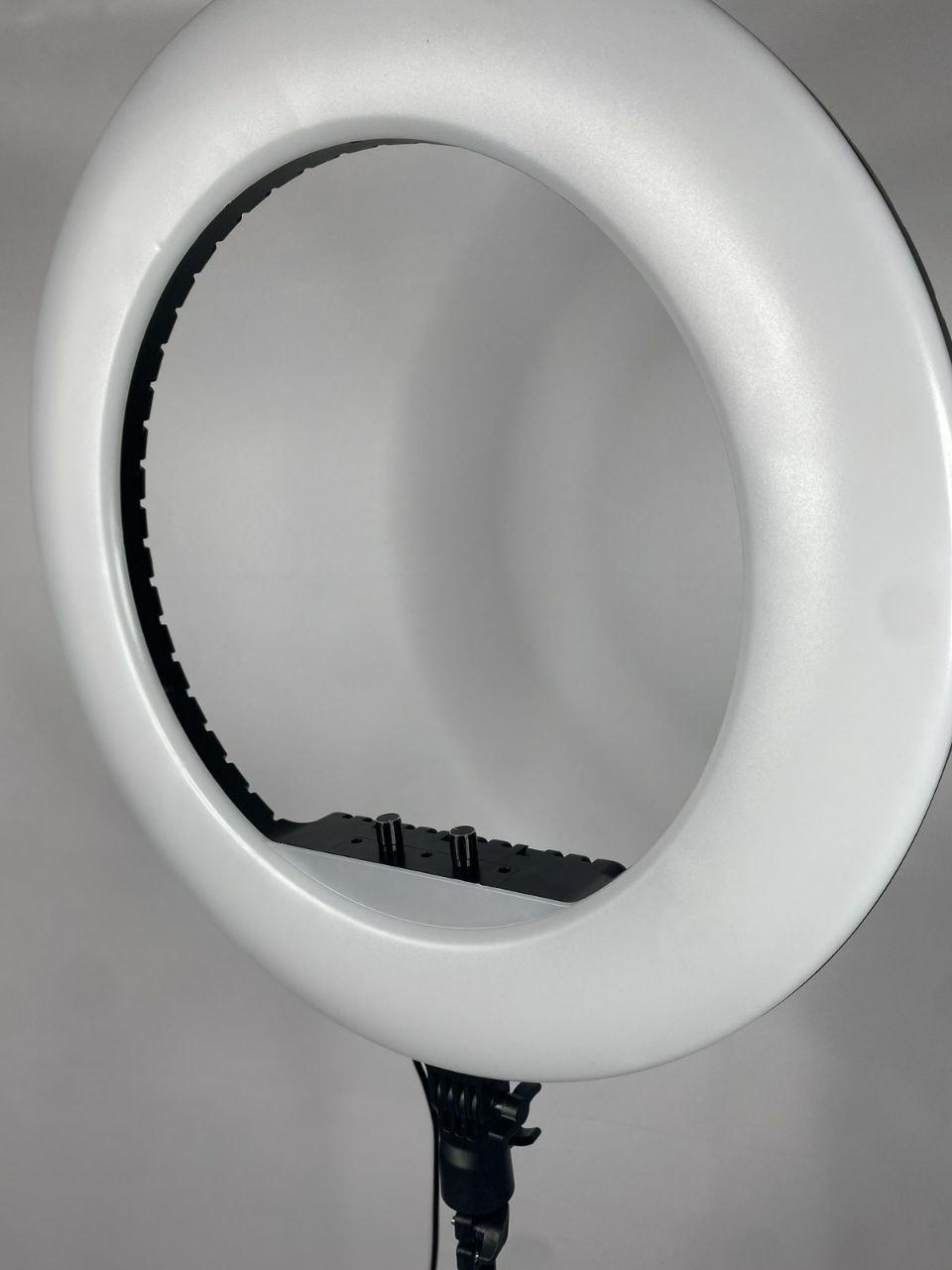 Кольцевая лампа для селфи 45 см, RGB Led лампа для предметной съемки со штативом, Цветная кольцевая лампа - фото 8 - id-p1883710698
