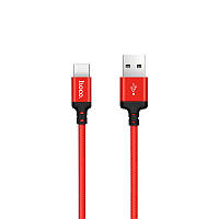 Дата кабель Hoco X14 Times Speed USB to Type-C (1m) Чорний / Червоний