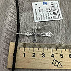 Комплект срібний невеликий хрестик з шовковим шнурком 925 проби, фото 6