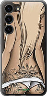 Чехол на Samsung Galaxy S23 Девушка с татуировкой "2735u-2907-63407"