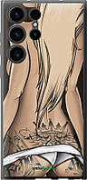 Чехол на Samsung Galaxy S23 Ultra Девушка с татуировкой "2735u-2906-63407"