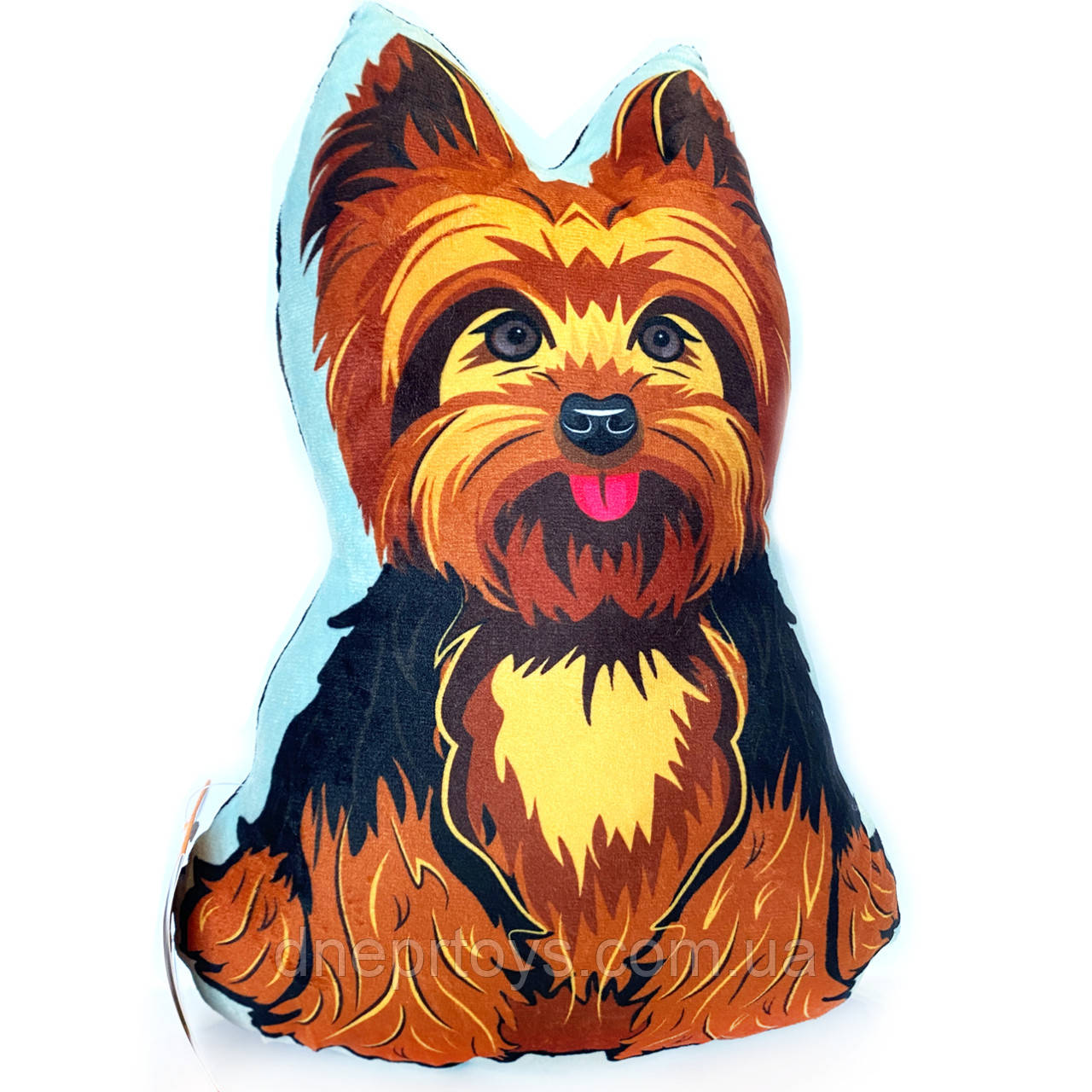 Дитяча подушка сувенір собачка Йорк, мікроплюш, Копиця, Україна, 33*26*8см (00115-4), фото 1