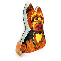 Дитяча подушка сувенір собачка Йорк, мікроплюш, Копиця, Україна, 33*26*8см (00115-4), фото 3