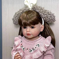 Анатомическая силиконовая коллекционная кукла девочка лейла виниловая высота 55 см