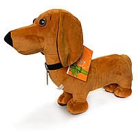 М`яка іграшка собачка Такса Бадді, Таємне життя домашніх тварин, коричневий, Україна, Копиця, плюш, 40*30*12см (00112-11), фото 2