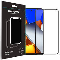 Стекло защитное BeCover Poco M4 Pro 4G Black (708590)