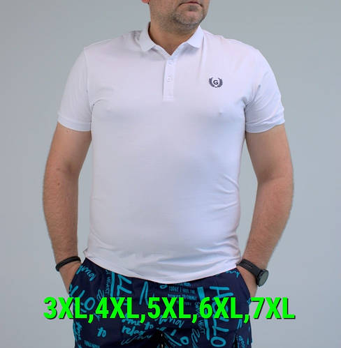 Футболки поло больших размеров мужские белые, Мужские футболки Батал ...