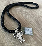 Чотки плетені з срібним хрестом ручної роботи, фото 2