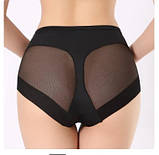 Труси безшовні стягувальні чорні, коригувальні білизна, фото 2