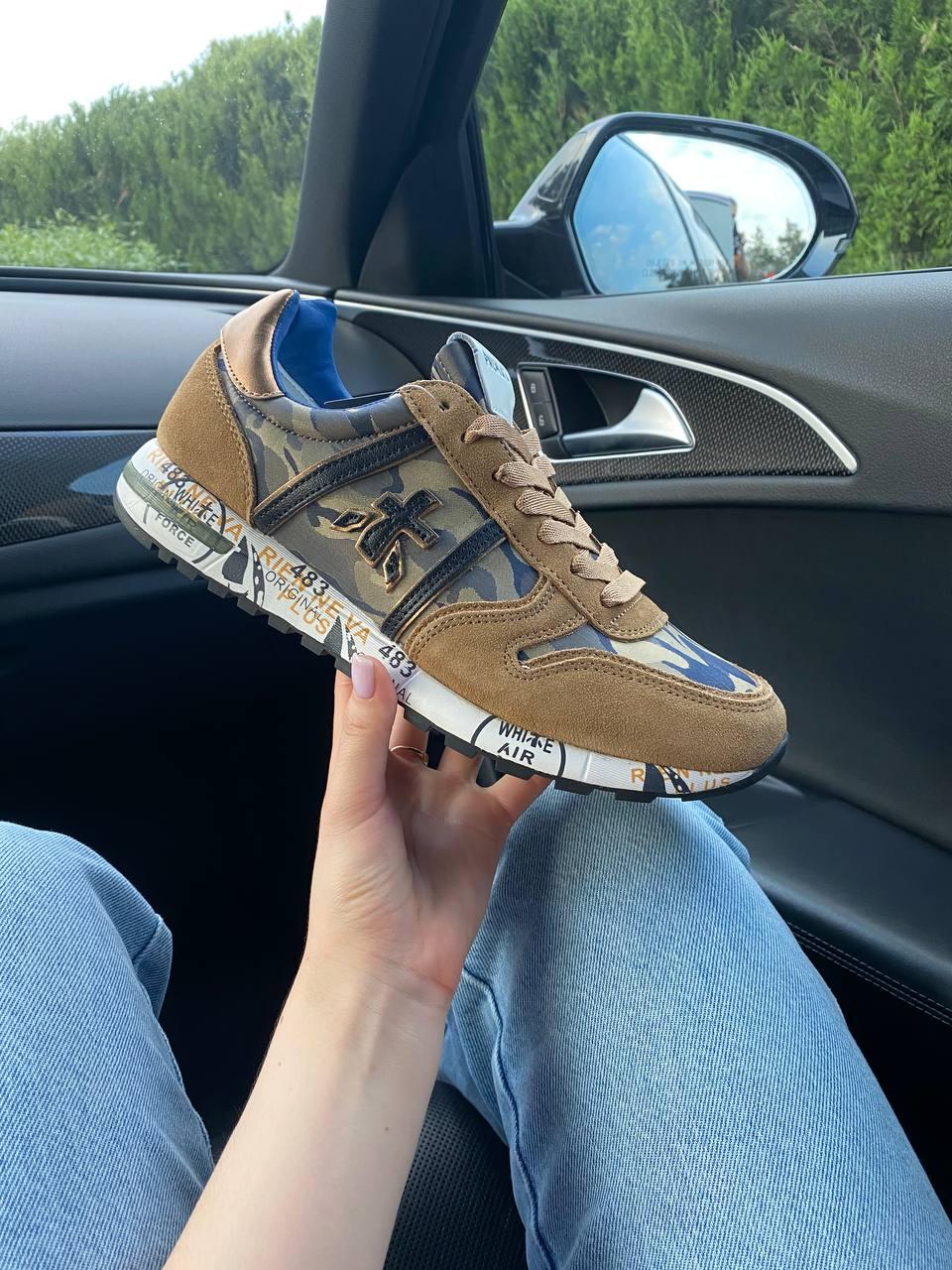 Кросівки чоловічі коричневі Premiata Military Brown (12248)