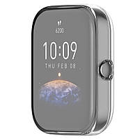 Захисний чохол для смарт годинника Amazfit Bip 3/3Pro прозорий, фото 3
